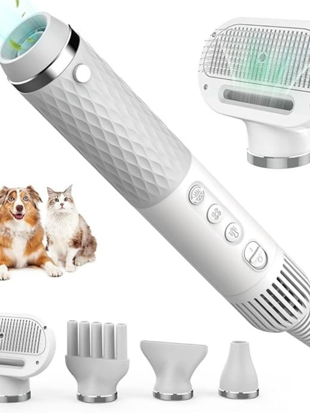 IFurffy 5 in 1 Portable Handheld Dog Dryer W/Smart Temperature Adjustment NEW